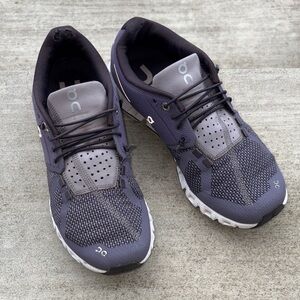 On Running Charcoal and Gray Sneakers